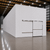 Large white drive-in freezer with sliding door and insulated panel walls