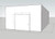 Large white drive-in freezer with sliding door and insulated panel walls