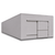 Large white drive-in freezer with sliding door and insulated panel walls