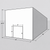 Large white drive-in freezer with sliding door and insulated panel walls Diagram