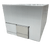 Large white drive-in freezer with sliding door and insulated panel walls