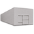 Large white drive-in freezer with sliding door and insulated panel walls