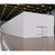 Large white drive-in freezer with sliding door and insulated panel walls