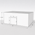Large white drive-in freezer with sliding door and insulated panel walls