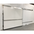 Off-white manual sliding cooler-freezer door