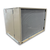 Beige condensing unit backside view.