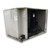 Beige condensing unit front side view showing labels.