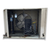 Beige condensing unit front showing the interior.
