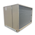 Beige condensing unit backside view.