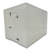 White walk-in cooler unit with closed hinged door, featuring insulated panel walls front right side