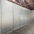 Silver metal walk-in cooler diagram