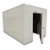 White walk-in cooler unit with open hinged door, featuring insulated panel walls