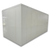 White walk-in cooler unit with closed hinged door, featuring insulated panel walls back left