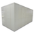 White walk-in cooler unit with closed hinged door, featuring insulated panel walls back left