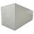 White walk-in cooler unit with closed hinged door, featuring insulated panel walls back right view