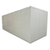White walk-in cooler unit with closed hinged door, featuring insulated panel walls back left view