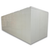 White walk-in cooler unit with closed hinged door, featuring insulated panel walls back right view