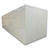 White walk-in cooler unit with closed hinged door, featuring insulated panel walls back right view