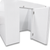 White walk-in cooler unit with open door showing interior, featuring insulated panel walls front left side with door open
