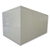White walk-in cooler unit with closed hinged door, featuring insulated panel walls back right view
