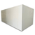 White walk-in cooler unit with closed hinged door, featuring insulated panel walls back left view