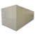 White walk-in cooler unit with closed hinged door, featuring insulated panel walls back right view