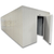 White walk-in cooler unit with open hinged door, featuring insulated panel walls