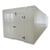 White walk-in cooler unit with closed hinged door, featuring insulated panel wall front right view