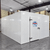 White walk-in cooler unit front left view