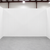 Inside view of white walk-in cooler unit.