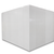 White walk-in cooler unit with closed hinged door, featuring insulated panel walls