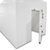 White walk-in cooler unit front left view