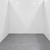 White walk-in cooler unit inside view