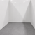 White walk-in cooler unit inside view