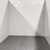 White walk-in cooler unit inside view