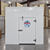 White walk-in cooler unit straight on view