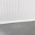 White walk-in cooler unit inside view