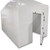 White walk-in cooler unit front side with door open view