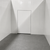 White walk-in cooler unit inside