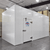 White walk-in cooler unit  front view