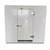 White walk-in cooler with insulated panels and floor straight view