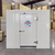 White walk-in cooler with insulated panels