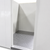 White walk-in cooler with insulated panels and floor inside view