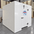White walk-in cooler with insulated panels and floor front left view