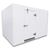 White walk-in cooler with insulated panels and floor front left view