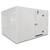 White walk-in cooler front view