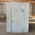 Used 6'x6'7"x8'H Walk-in Freezer with floor straight on view