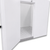 White walk-in commercial freezer with an open door revealing a textured floor inside view