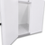 White walk-in commercial freezer with an open door revealing a textured floor inside view