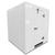 White walk-in commercial freezer front left view